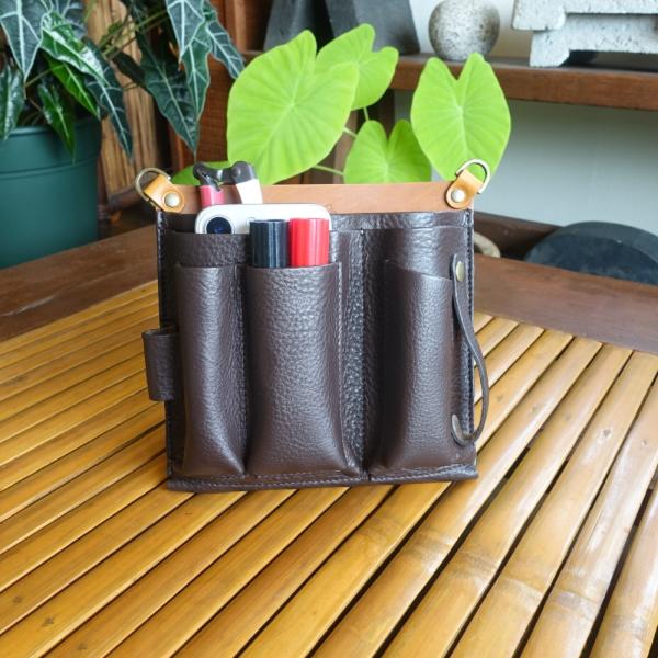 【アウトレット】フローリスト ケース 本革 手づくり シザーケース 花屋 写真の現品 １点もの 【必ず下記の商品説明をご覧ください】