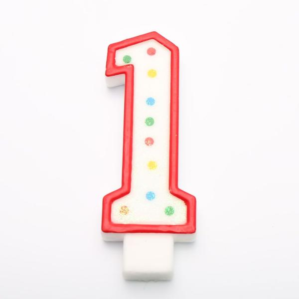 誕生日 ろうそく ジャンボナンバーキャンドル カラフルドット 1 バースデー ローソク 数字 Buyee 日本代购平台 产品购物网站大全 Buyee一站式代购 Bot Online