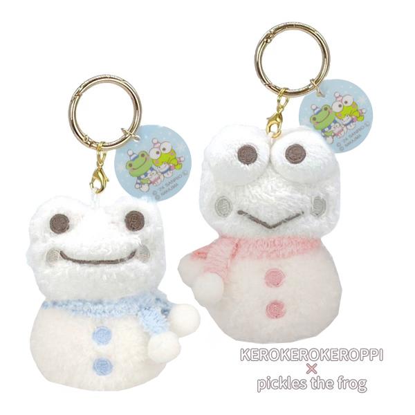204325-32 けろけろけろっぴ×かえるのピクルス 雪だるま ぬいぐるみ