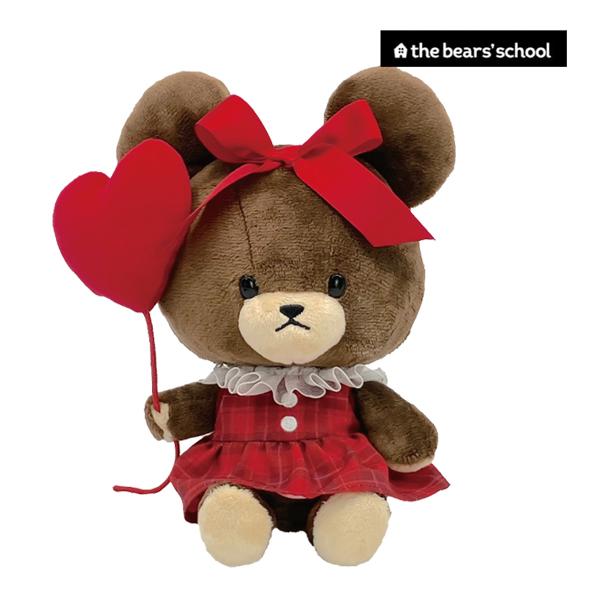 220042-25 くまのがっこう KG ハートチェック SS サイズ ぬいぐるみ