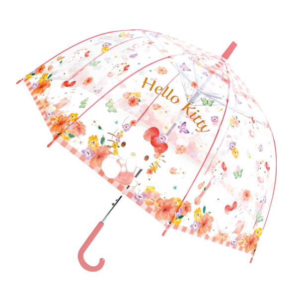 ハローキティ 32522 子供ビニール傘 フラワー 55cm SANRIO サンリオ 長