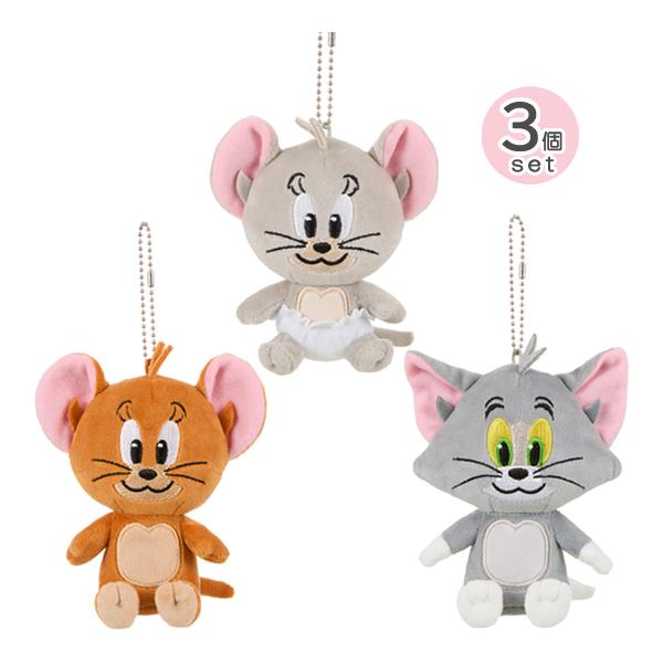 541379-93set トムとジェリー マスコットキーチェーン3個セット トム