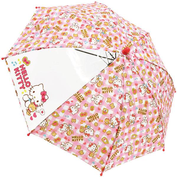 ハローキティ チェック キャラクターキッズ傘 45cm 長傘 Sanrio サンリオ 8本骨 子供 キッズ レイン 雨 アンブレラ 携帯 梅雨 グッズ 通勤 通学 通園 Gy 2d3z 190e パサパ 通販 Yahoo ショッピング