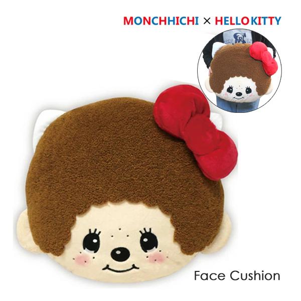 MKT-FC モンチッチ×ハローキティ フェイスクッション monchhichi MKT-FC モンチッチ×ハローキティ フェイスクッション monchhichi