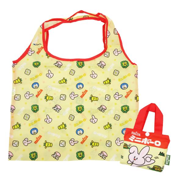 【ネコポス便発送可】FAE326 ミニボーロ エコバッグ 駄菓子 お菓子 ショッピング shopping キャラクター BAG バッグ コンパクト 収納