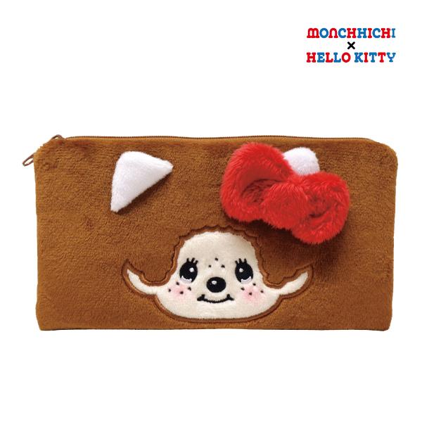 monchichi AND hello Kitty茶色のぬいぐるみとうちわ monchichi AND