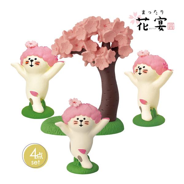 DECOLE（デコレ） sakuraodori-set DECOLE 「花宴の桜おどり猫4点