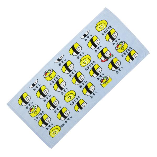 ネコポス便発送可】209708 おえかきさん フェイスタオル おすしさん