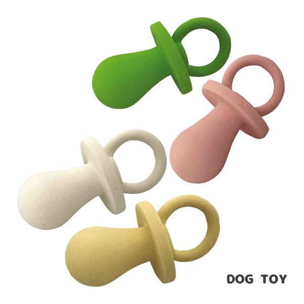 WL2737-40 WILL おしゃぶり グリーン ピンク ホワイト アイボリー 犬用 ペット用 おもちゃ ぬいぐるみ 音が鳴る スクイーカー入り ウィルインターナショナル