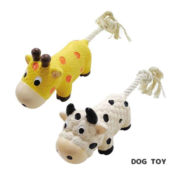WL2745-46 WILL ロープテイル キリン カウ 犬用 ペット用 おもちゃ 音