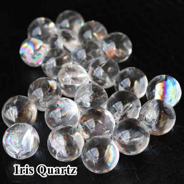 水晶 アイリスクォーツ ミニ 丸玉 ミニ スフィア 18〜20ミリ 1個 天然石 天然水晶 虹 水晶 贈り物 パワーストーン 浄化 プレゼント インテリア 記念品