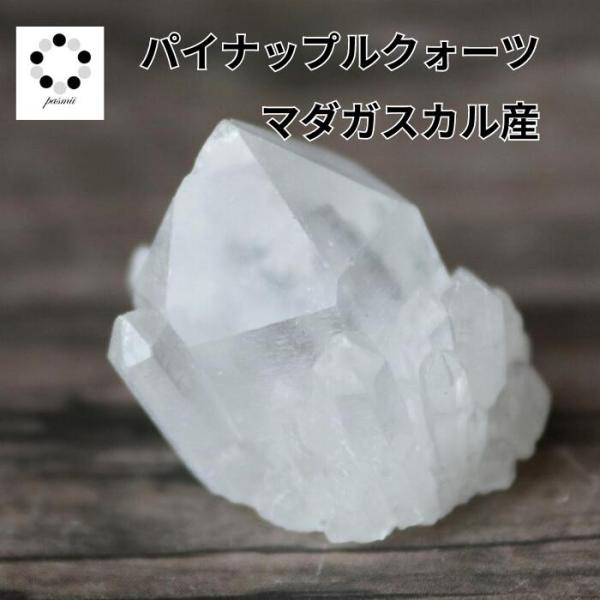 ミニ パイナップル クォーツ 水晶 1個 ケース付き マダガスカル産