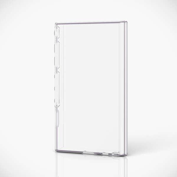 機器本体のデザインが美しく際立つ薄型タイプ。強じんな耐久性としなやかな弾力性を併せ持ったTPU(熱可塑性ポリウレタン)素材を使用したSONY WALKMAN A300シリーズ用ソフトケースです。