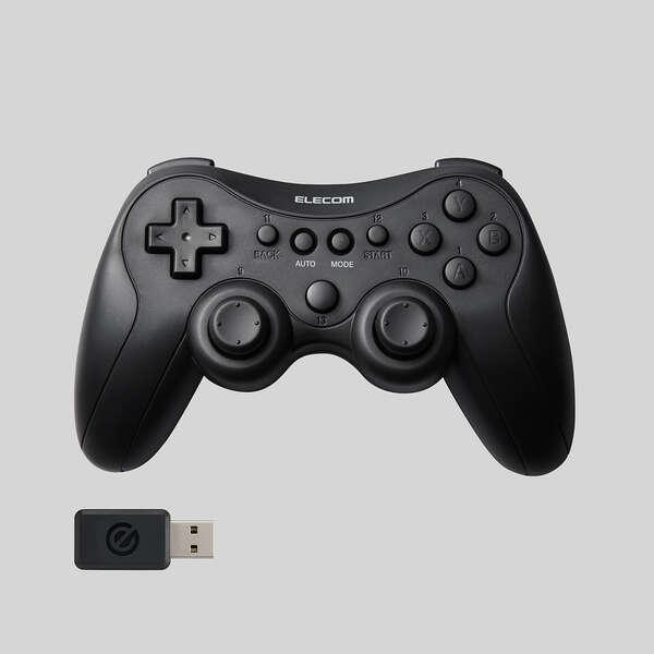 あすつく エレコム ゲームパッド PC用 ワイヤレス 2.4GHz Windows11/10対応 XInput DirectInput 連射 ...