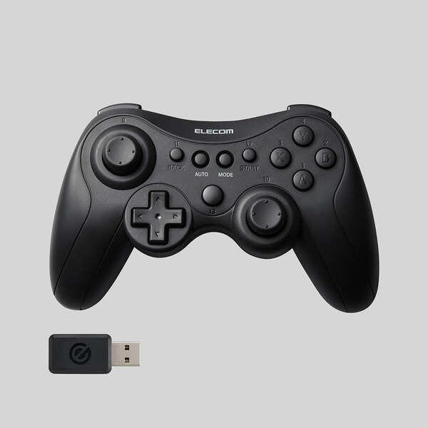 あすつく エレコム ゲームパッド PC用 ワイヤレス 2.4GHz Windows11/10対応 XInput DirectInput 連射 ...