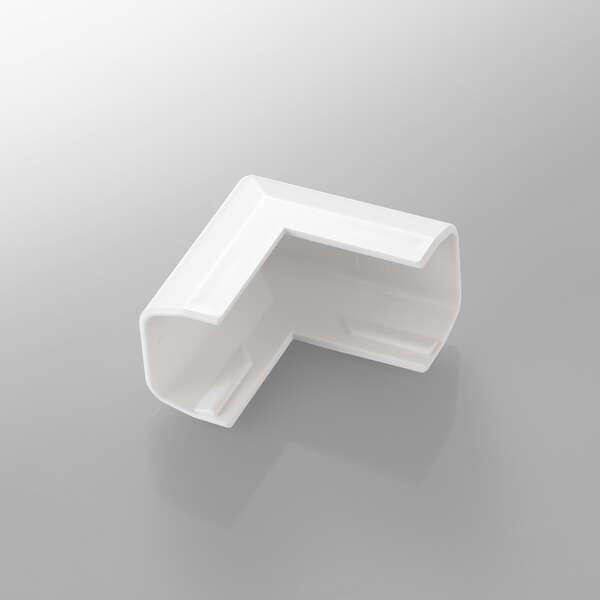 フラットモールの蓋の上からかぶせるだけ。配線の際のケーブルを保護し、すっきりと収納できるフラットモール(LD-GAF1MWH)用のジョイントパーツ(出ズミ)。