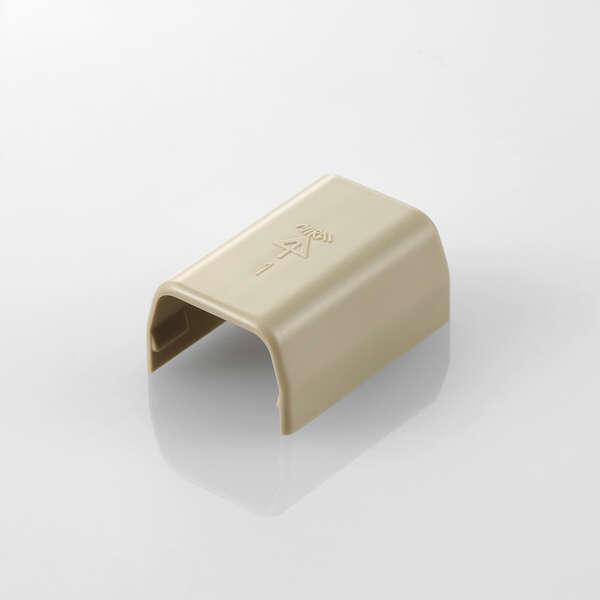 フラットモールの蓋の上からかぶせるだけ。配線の際のケーブルを保護し、すっきりと収納できるフラットモール(LD-GAF1M)用のジョイントパーツ(ストレート)。