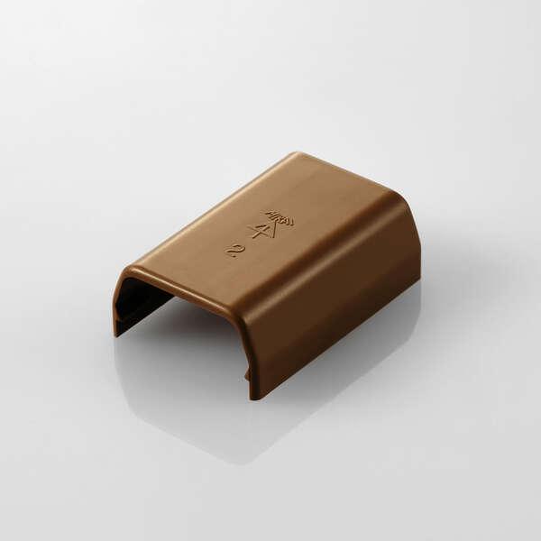 フラットモールの蓋の上からかぶせるだけ。配線の際のケーブルを保護し、すっきりと収納できるフラットモール(LD-GAF2MBR)用のジョイントパーツ(ストレート)。