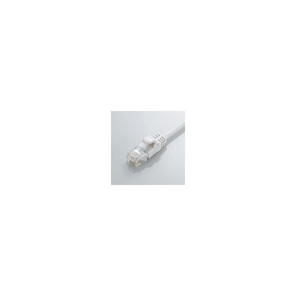 �G���R�� CAT6���� Gigabit ���炩LAN�P�[�u�� �z���C�g 3m LD-GPY/WH3