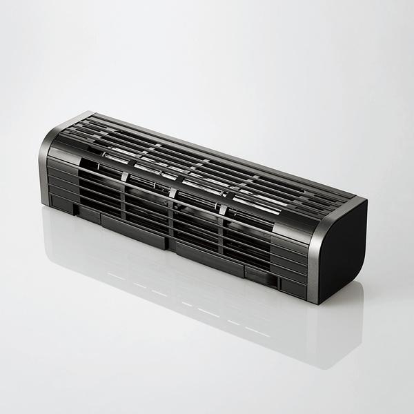 エレコム USB扇風機/2Wayタイプ/風量調整/冷却台機能/ブラック