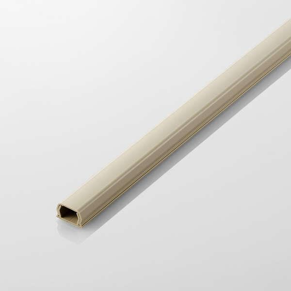 粘着テープがプラモールの底面に予め貼り付けてあり、テープ貼り作業が不要。壁に配線するケーブルを断線などから保護し、すっきりと収納できる長さ1m幅16mmのフラットモール。