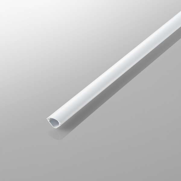 壁と床あるいは壁と壁の間のコーナー(隅角)に効率よく設置できる。床や壁のコーナー(隅角)に配線するケーブルを保護し、すっきりと収納できるコーナー用のケーブルモール。