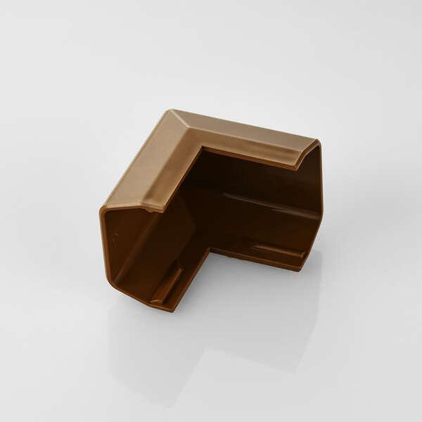 フラットモールの蓋の上からかぶせるだけ。配線の際のケーブルを保護し、すっきりと収納できるフラットモール(LD-GAF3MBR)用のジョイントパーツ(出ズミ)。