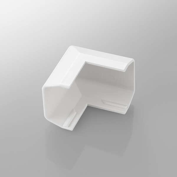 フラットモールの蓋の上からかぶせるだけ。配線の際のケーブルを保護し、すっきりと収納できるフラットモール(LD-GAF3MWH)用のジョイントパーツ(出ズミ)。