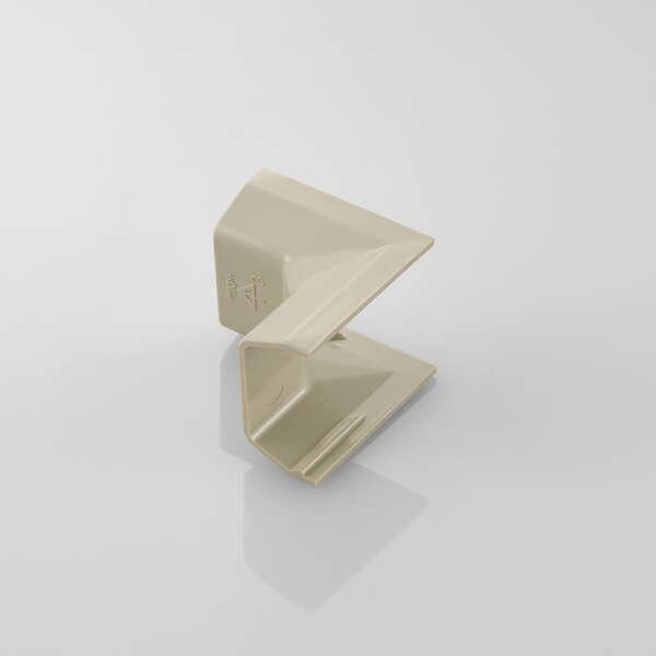 フラットモールの蓋の上からかぶせるだけ。配線の際のケーブルを保護し、すっきりと収納できるフラットモール(LD-GAF3M)用のジョイントパーツ(入ズミ)。