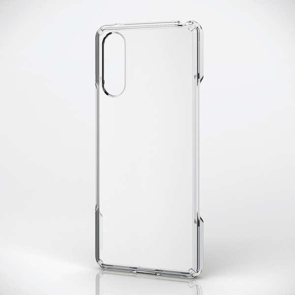 側面に弾力性のあるTPU素材を、背面に強じんで透明度の高いポリカーボネート素材を使用した、スリムなスタイルのXperia 10 II用ハイブリッドケースです。