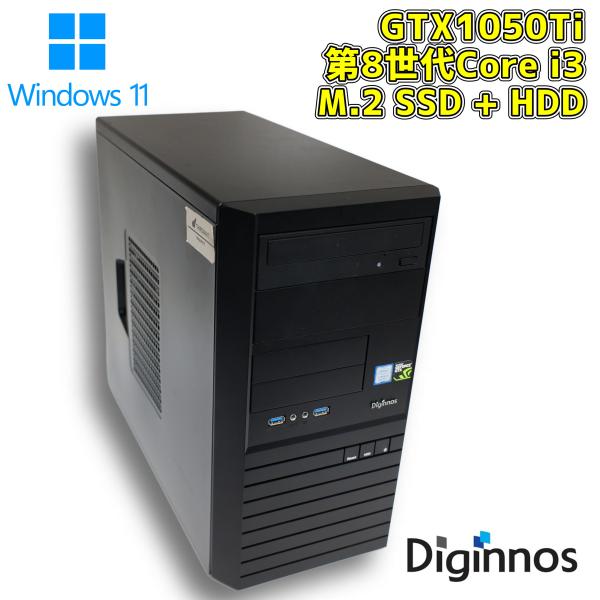 ★少し難あり値下げ★ゲーミングPC Core i3 8100 GTX1050 pasodon_1050ti-8100