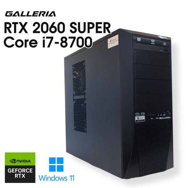 【中古】GALLERIA ゲーミングPC 8700/RTX 2060/32GB GALLERIA（サードウェーブ） ゲーミングPC / 8世代 i7 8700 32GB