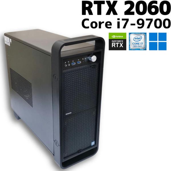 【中古ゲーミングPC】mouse DAIV / GeForce RTX 2060 / Core i7-9700 / 16GB / SSD 480GB + HDD 1TB / Windows11