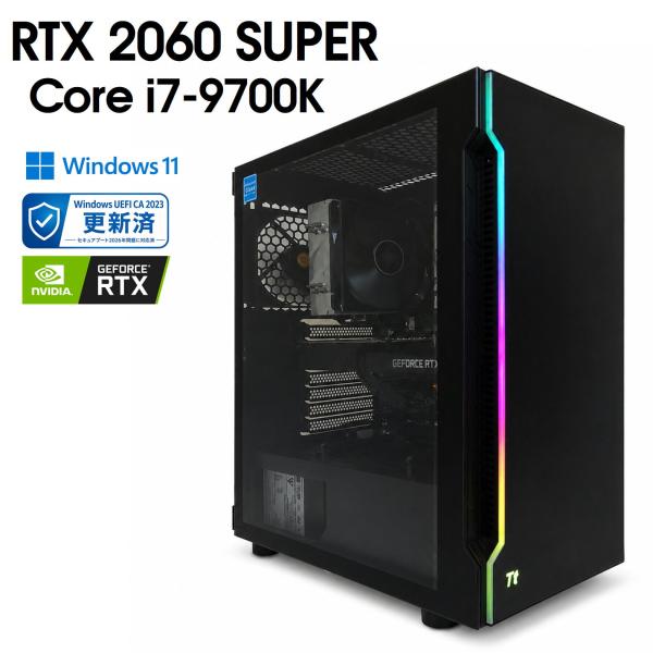 中古自作ゲーミングPC】GeForce RTX 2060 SUPER / Core i7-9700K 16GB