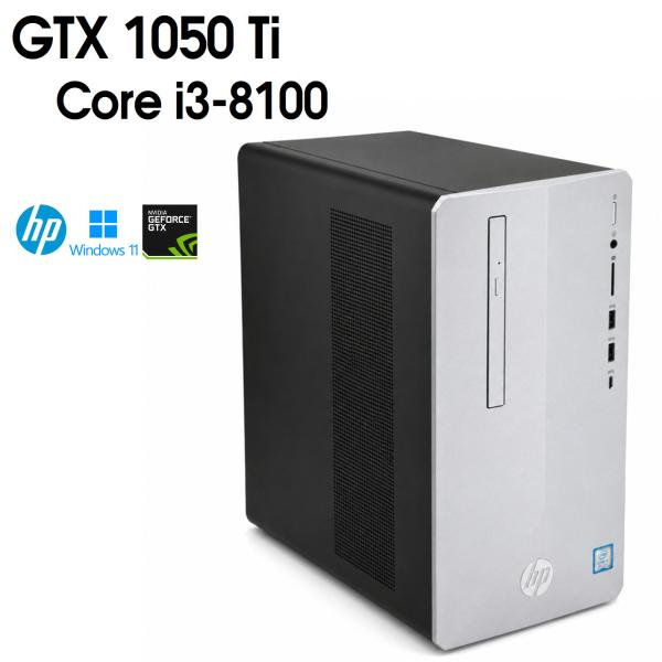 【中古ゲーミングPC】HP panlion Desktop PC / GeForce GTX 1050 Ti / Core i3-8100 / 16GB /2.5