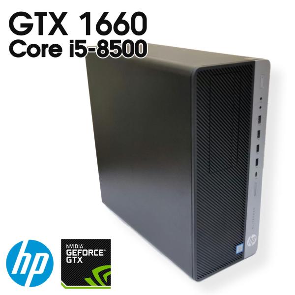 【中古ゲーミングPC】HP EliteDesk / GeForce GTX 1660 / Core i5-8500 / 16GB / SSD 512GB / Windows11