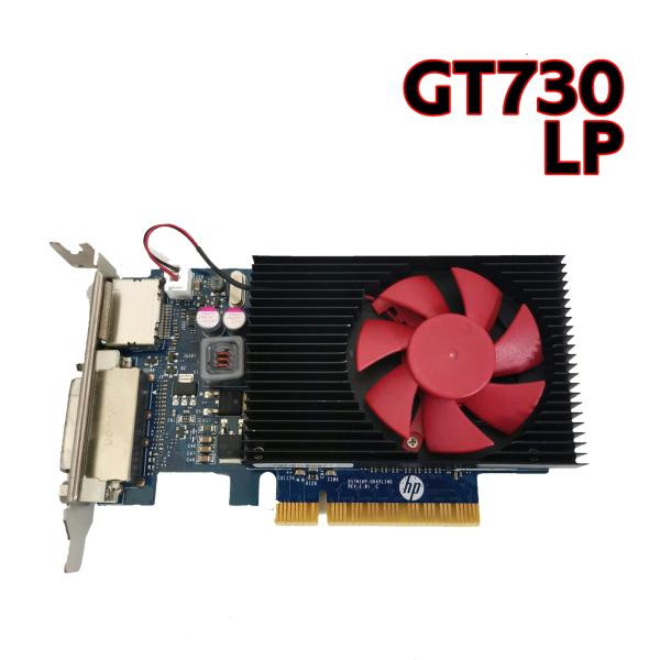 【中古パーツ】 NVIDIA GeForce GT730 2GB LP  (HP OEM) DDR3 ロープロファイル ビデオカード ショート基盤