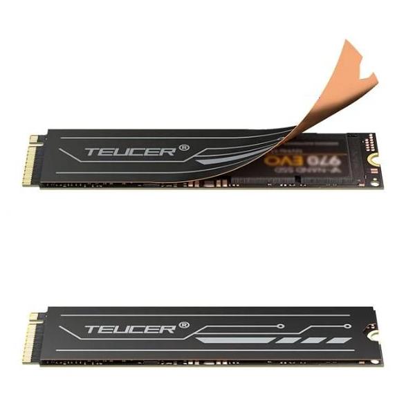 M.2 SSD用 極薄ヒートシンク 【2枚セット】 グラフェン銅箔 NVMe