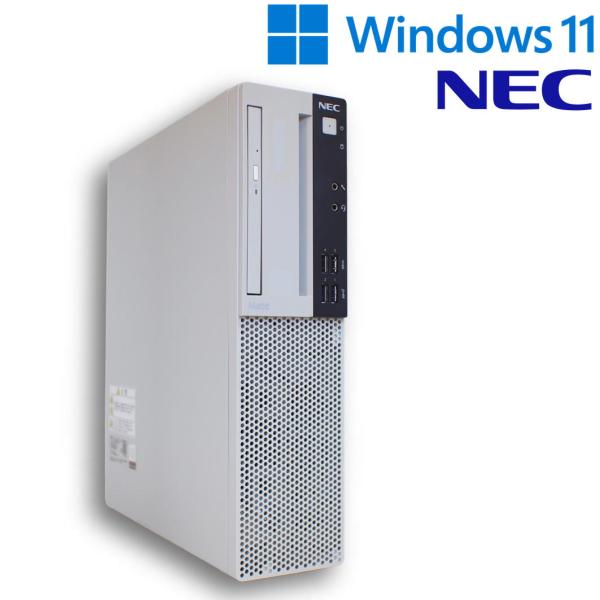 【中古デスクトップPC】NEC Mate ML-4 / Core i3-8100 / 8GB / SSD 240GB / Windows 11 / WPS Office 2 / DVD-RW / スリムタワー