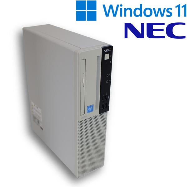 【中古デスクトップPC】NEC Mate ML-4 / Celeron G4930 / 4GB / SSD 256GB / Windows 11 / WPS Office 2 / DVD-RW / スリムタワー
