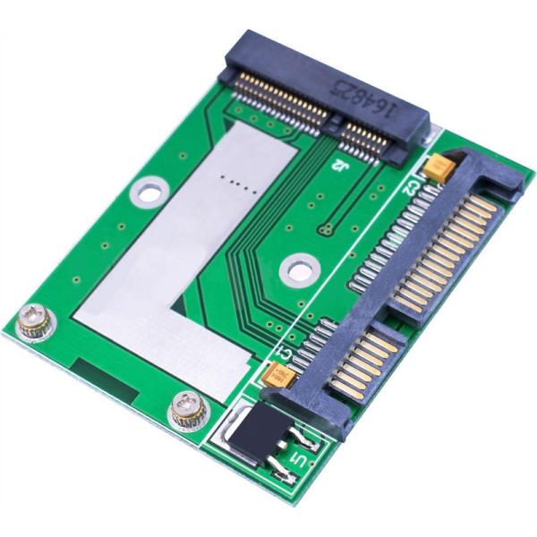 mSATAのSSDを、一般的なSATAコネクタに接続できるように変換します。2.5インチHDD/SSDが付いていた場所にmSATA SSDを使いたいときに。寸法：約57x46mm対象SSD：30 mm*50 mmのmSATA SSD※新品（...