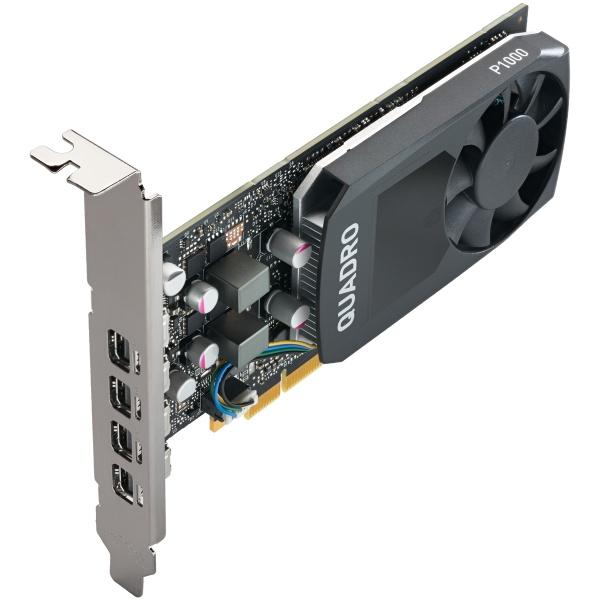 【中古パーツ】 NVIDIA Quadro P1000 ビデオカード グラフィックボード  ブラケット指定可 ロープロ/LP対応 1週間動作保証