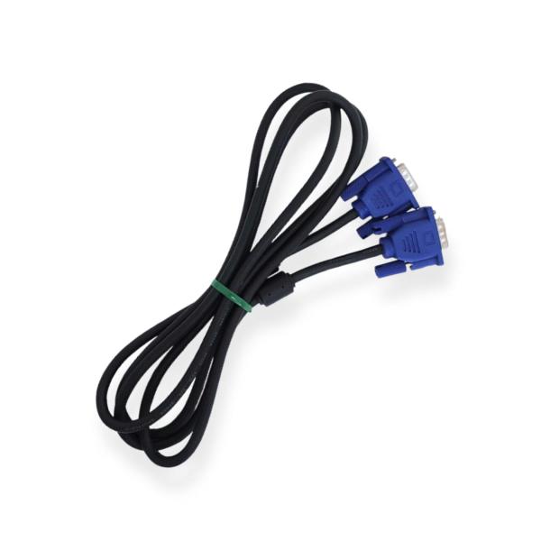 【中古】ディスプレイケーブル アナログRGB VGA コア付 約1m以上 D-Sub15ピン　モニタ用ケーブル 【メーカー・カラー等お任せ】[B4]