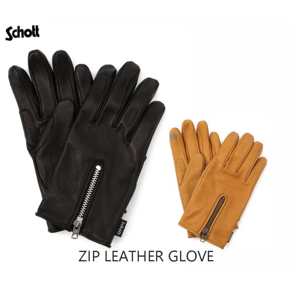 Schott N.Y.C 送料無料！Schott ショット ZIP LEATHER GLOVE