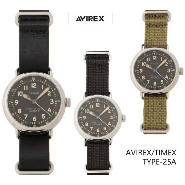 AVIREXAVIREX / TIMEX TYPE-25AMIDGET ミジャット ミリタリーウォッチ7835973002 ￥33,000・基になったのは、1917年にタイメックスがアメリカ軍の依頼で製造したミリタリーウォッチ「MIDGET...
