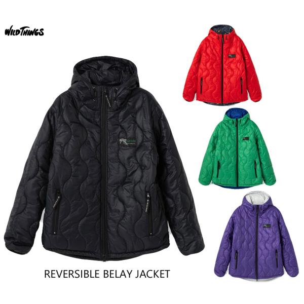 WILD THINGS ワイルドシングスREVERSIBLE BELAY JACKETリバーシブル ビレイジャケットWT24120SK ￥35,200リバーシブルの中綿フードジャケット。・表側は往年のWILD THINGSで人気を集めた波キ...