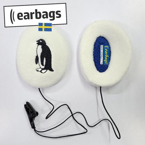 Earbags Penguin Embroidery with clip F4901 STCY LbY WjA