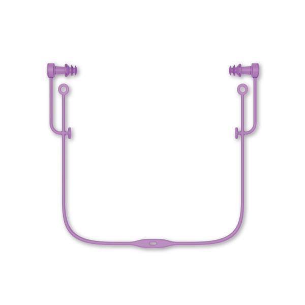 中芯がなく肌に優しく痛くなりにくいシリコーンゴム製の大人用コード付き耳栓◆品名:コード付き耳せん◆品番:SA-57AB LAV◆カラー:ラベンダー◆材質：シリコーン◆中国製商品画像につきまして、撮影状況やご使用のモニター環境により、実際の商...