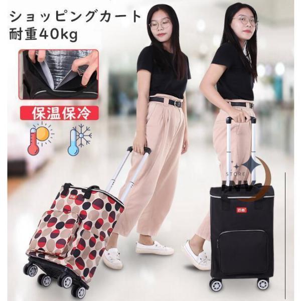 商品情報◆ 保温保冷できる軽量４輪ショッピングカート。◆ バッグ部分は簡単に取り外せ、室内への移動も楽々。◆ 大きな車輪で重たい荷物でも安定した移動が可能。◆ 持ち手は４段階に高さ調節できます。※ 歩行を補助するシルバーカーではございません...