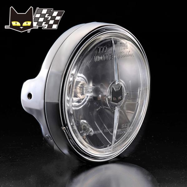 マーシャルヘッドランプ722・702　スタールクス　汎用フルキット　φ180ライトケース、ライト、内リム、外リムをすべて含めたフルキットセットです。ライト本体ごと交換できます。■主な適合車種■ホンダ　スズキ　ヤマハ　カワサキφ180ヘッドラ...